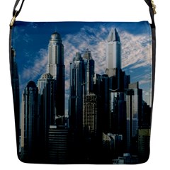 Skyscraper Cityline Urban Skyline Flap Messenger Bag (s) by Celenk