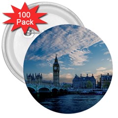 London Westminster Landmark England 3  Buttons (100 Pack)  by Celenk