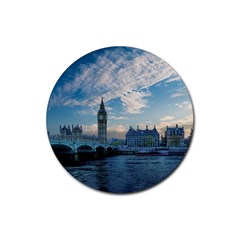 London Westminster Landmark England Rubber Coaster (round)  by Celenk