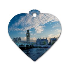 London Westminster Landmark England Dog Tag Heart (two Sides) by Celenk