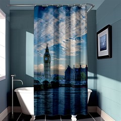 London Westminster Landmark England Shower Curtain 36  X 72  (stall)  by Celenk