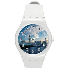 London Westminster Landmark England Round Plastic Sport Watch (m) by Celenk