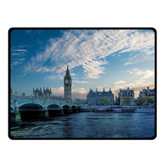 London Westminster Landmark England Double Sided Fleece Blanket (small)  by Celenk