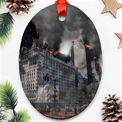 Apocalypse War Armageddon Ornament (oval) by Celenk