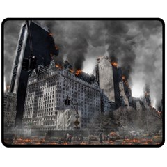 Apocalypse War Armageddon Double Sided Fleece Blanket (medium)  by Celenk