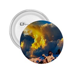 Mountains Clouds Landscape Scenic 2 25  Buttons by Celenk