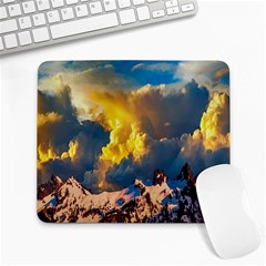 Mountains Clouds Landscape Scenic Large Mousepads by Celenk