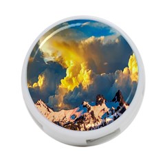 Mountains Clouds Landscape Scenic 4-port Usb Hub (two Sides)  by Celenk