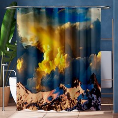 Mountains Clouds Landscape Scenic Shower Curtain 60  X 72  (medium)  by Celenk