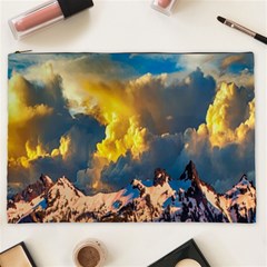 Mountains Clouds Landscape Scenic Cosmetic Bag (xxl)  by Celenk