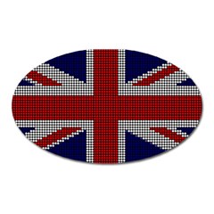 Union Jack Flag British Flag Oval Magnet by Celenk