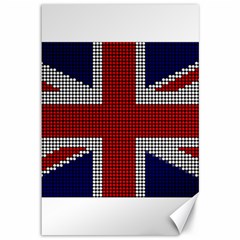 Union Jack Flag British Flag Canvas 12  X 18   by Celenk