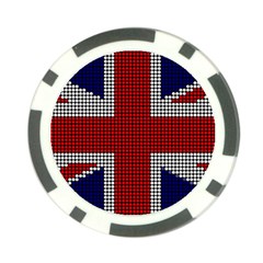 Union Jack Flag British Flag Poker Chip Card Guard by Celenk