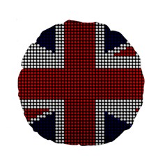 Union Jack Flag British Flag Standard 15  Premium Round Cushions by Celenk