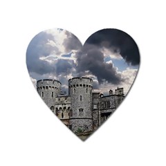 Castle Building Architecture Heart Magnet by Celenk