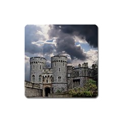 Castle Building Architecture Square Magnet by Celenk