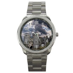 Castle Building Architecture Sport Metal Watch by Celenk