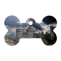 Castle Building Architecture Dog Tag Bone (one Side) by Celenk