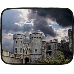 Castle Building Architecture Double Sided Fleece Blanket (mini)  by Celenk