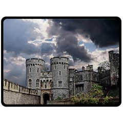 Castle Building Architecture Fleece Blanket (large)  by Celenk