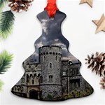 Castle Building Architecture Christmas Tree Ornament (Two Sides) Back