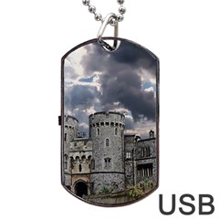 Castle Building Architecture Dog Tag Usb Flash (two Sides) by Celenk