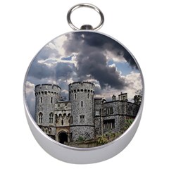 Castle Building Architecture Silver Compasses by Celenk