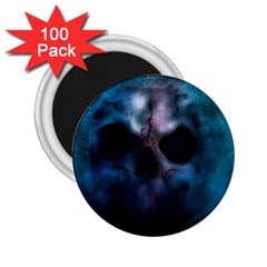 Skull Horror Halloween Death Dead 2 25  Magnets (100 Pack)  by Celenk