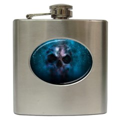 Skull Horror Halloween Death Dead Hip Flask (6 Oz) by Celenk