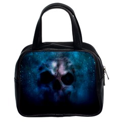 Skull Horror Halloween Death Dead Classic Handbags (2 Sides) by Celenk