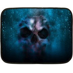 Skull Horror Halloween Death Dead Double Sided Fleece Blanket (mini)  by Celenk