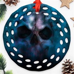 Skull Horror Halloween Death Dead Ornament (round Filigree) by Celenk