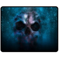 Skull Horror Halloween Death Dead Double Sided Fleece Blanket (medium)  by Celenk