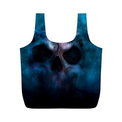 Skull Horror Halloween Death Dead Full Print Recycle Bags (m)  by Celenk