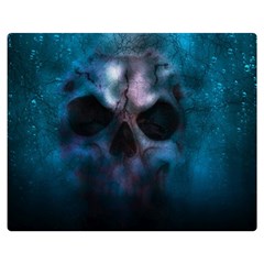 Skull Horror Halloween Death Dead Double Sided Flano Blanket (medium)  by Celenk