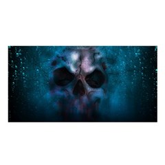 Skull Horror Halloween Death Dead Satin Shawl by Celenk