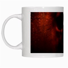 Skull Horror Halloween Death Dead White Mugs by Celenk