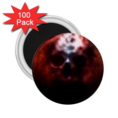 Skull Horror Halloween Death Dead 2 25  Magnets (100 Pack)  by Celenk