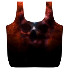 Skull Horror Halloween Death Dead Full Print Recycle Bags (l)  by Celenk