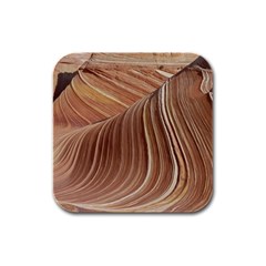 Swirling Patterns Of The Wave Rubber Square Coaster (4 Pack)  by Celenk