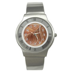 Swirling Patterns Of The Wave Stainless Steel Watch by Celenk