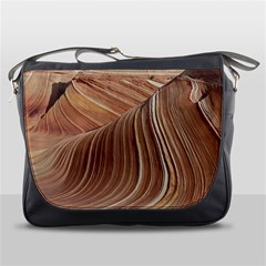 Swirling Patterns Of The Wave Messenger Bags by Celenk