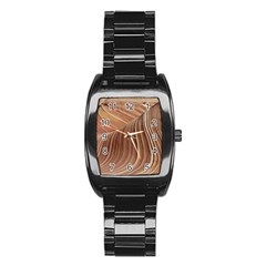 Swirling Patterns Of The Wave Stainless Steel Barrel Watch by Celenk