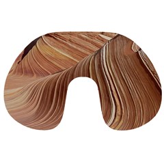 Swirling Patterns Of The Wave Travel Neck Pillows by Celenk