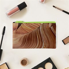 Swirling Patterns Of The Wave Cosmetic Bag (xs) by Celenk