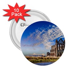 Ruin Church Ancient Architecture 2 25  Buttons (10 Pack)  by Celenk