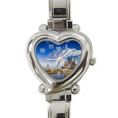 Ruin Church Ancient Architecture Heart Italian Charm Watch by Celenk