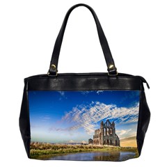 Ruin Church Ancient Architecture Office Handbags (2 Sides)  by Celenk