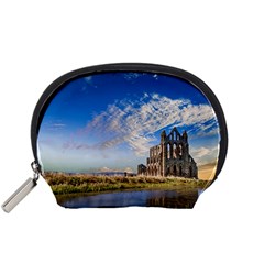 Ruin Church Ancient Architecture Accessory Pouches (small)  by Celenk