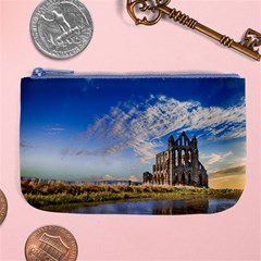 Ruin Church Ancient Architecture Large Coin Purse by Celenk